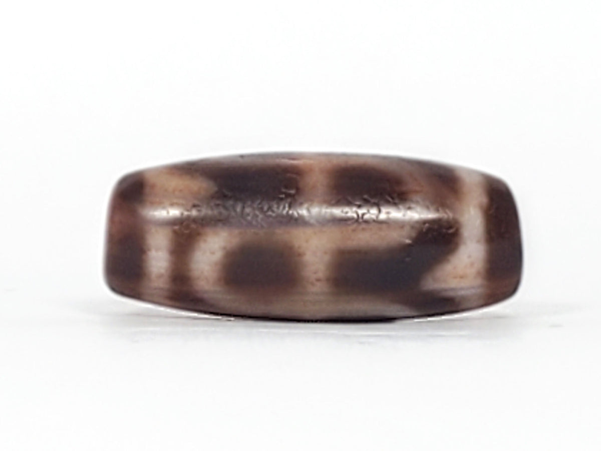 At-091124-TTL end A warm brown cap rust-orange drill hole organic blotch body 28.6mm dzi unretouched