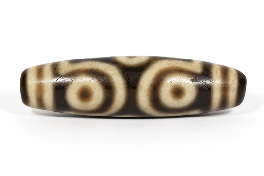 Perfect example of authentic original six eye tibetan dzi bead