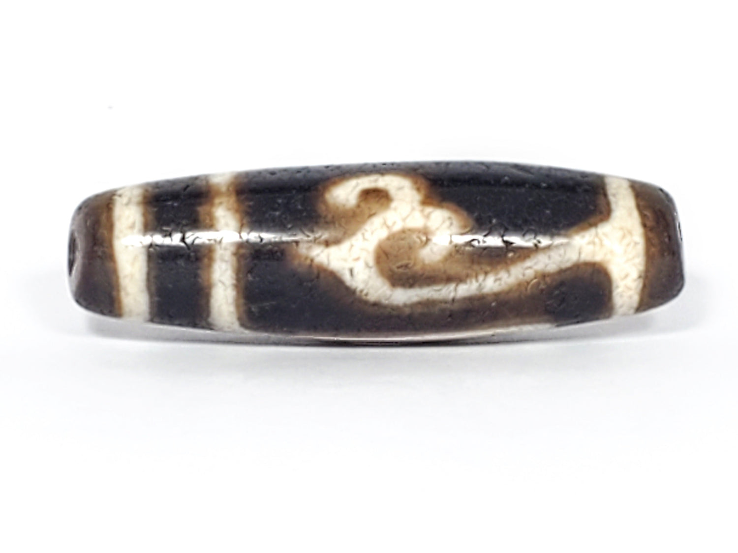 綠杜母老西藏天珠 | Green Tara Motif Ancient Tibetan Dzi Bead