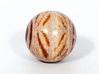 Ac-030623-DDIE ancient double diamond eye-in-eye carnelian, third face view, diamond construction, unretouched