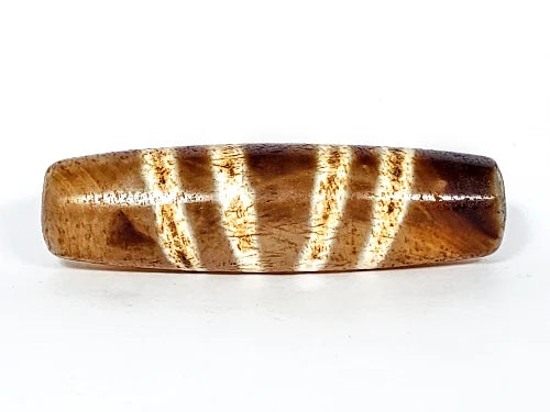 Tibetan Seven Stripe Motif Dzi Bead - Rare Old Chung Dzi