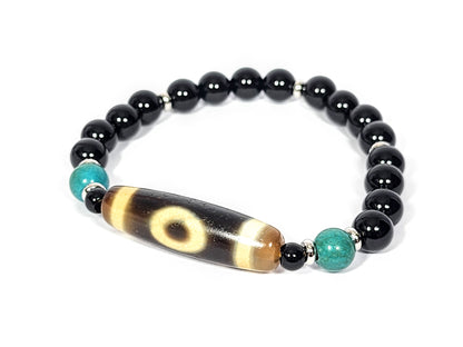 Heaven & Earth Dzi Bead Bracelet