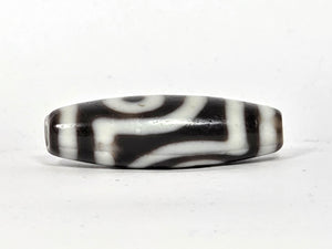 Antique Two Eye Motif Tibetan Dzi Bead (010726)