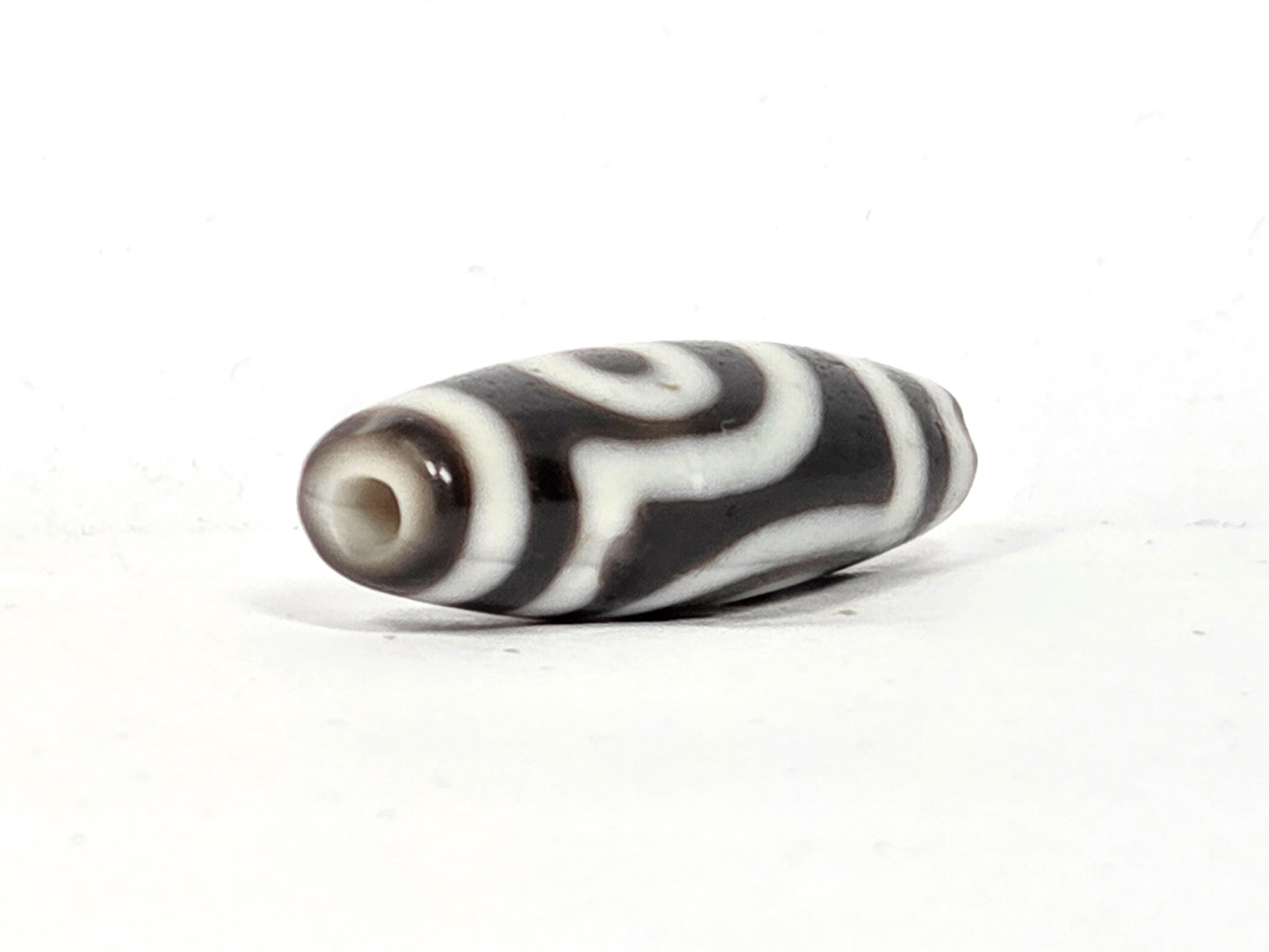 Antique Two Eye Motif Tibetan Dzi Bead (010726)