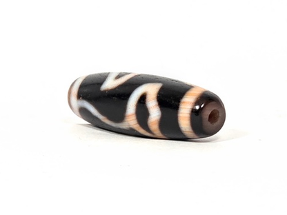 Vintage Lotus Bud Dzi Bead with Bloodspot (020926)