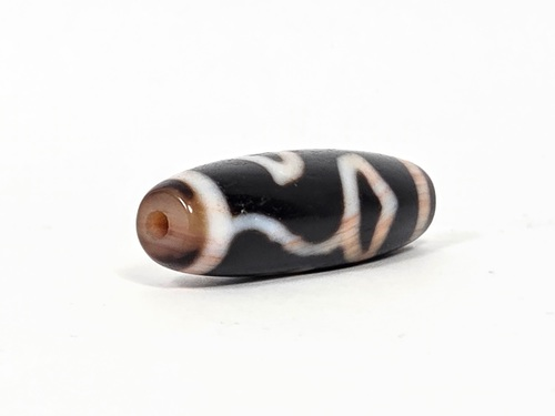 Vintage Lotus Bud Dzi Bead with Bloodspot (020926)