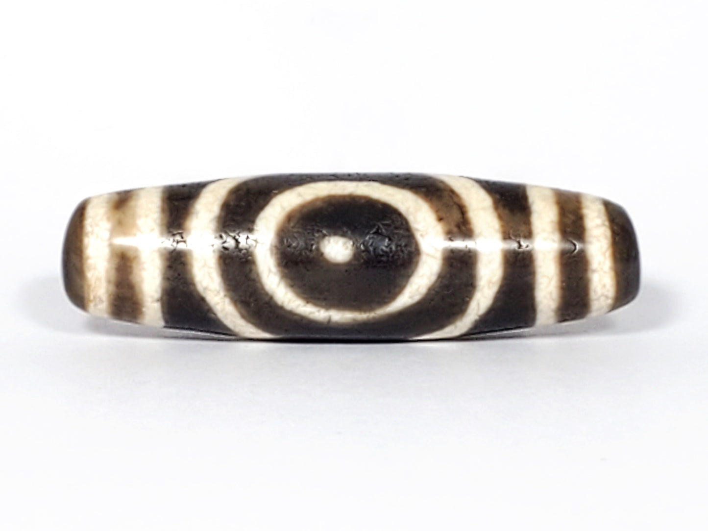 Ancient Double Heaven Gate Tibetan Dzi Bead (TiD-Anc-DHG-082325)