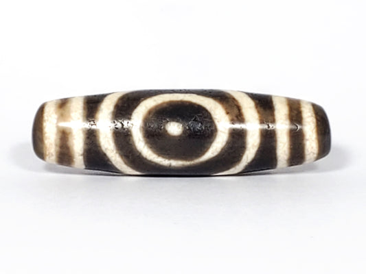 Ancient Double Heaven Gate Tibetan Dzi Bead (TiD-Anc-DHG-082325)