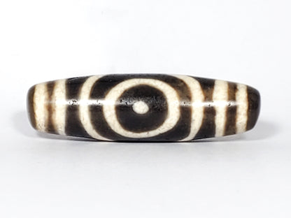 Ancient Double Heaven Gate Tibetan Dzi Bead (TiD-Anc-DHG-082325)