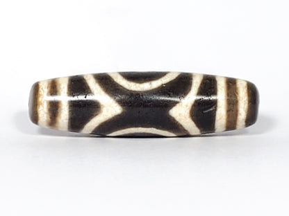 Ancient Double Heaven Gate Tibetan Dzi Bead (TiD-Anc-DHG-082325)