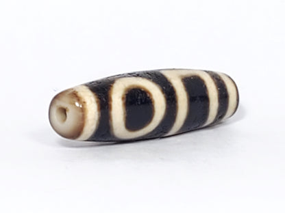 Ancient Double Heaven & Earth Motif Dzi Bead (TiD-Anc-DHE-052523) - Extremely Old
