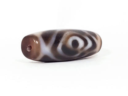 Ancient Tibetan Double Heaven's Gate Motif Dzi with Bloodspots