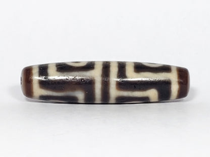 Ancient Four Eye Motif Dzi Bead (TiD-Anc-FoE-051723) - Extremely Old