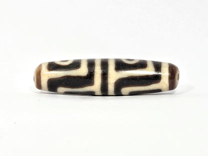 Ancient Four Eye Motif Dzi Bead (TiD-Anc-FoE-080425) - Beautiful Dzi Bead