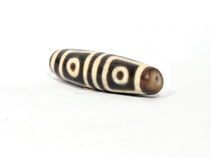 Ancient Four Eye Motif Dzi Bead (TiD-Anc-FoE-080425) - Beautiful Dzi Bead