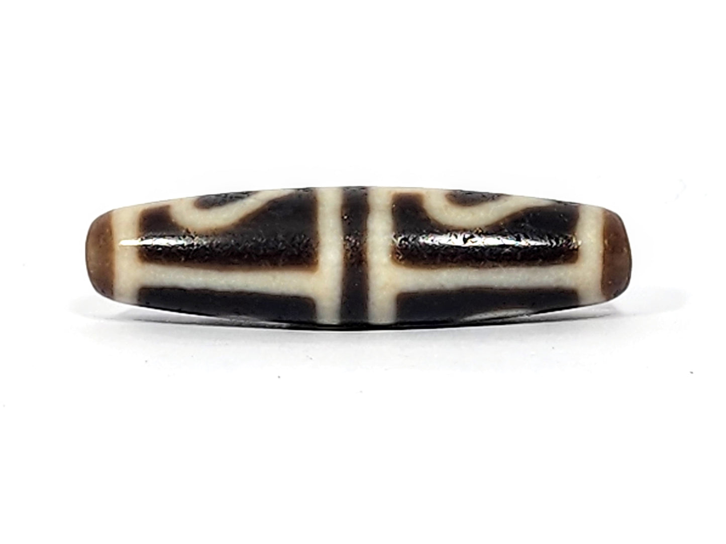 Ancient Four Leaf Bodhi Dzi Bead (TiD-Anc-FoLB-070625) - Old Bead