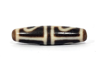 Ancient Four Leaf Bodhi Dzi Bead (TiD-Anc-FoLB-070625) - Old Bead