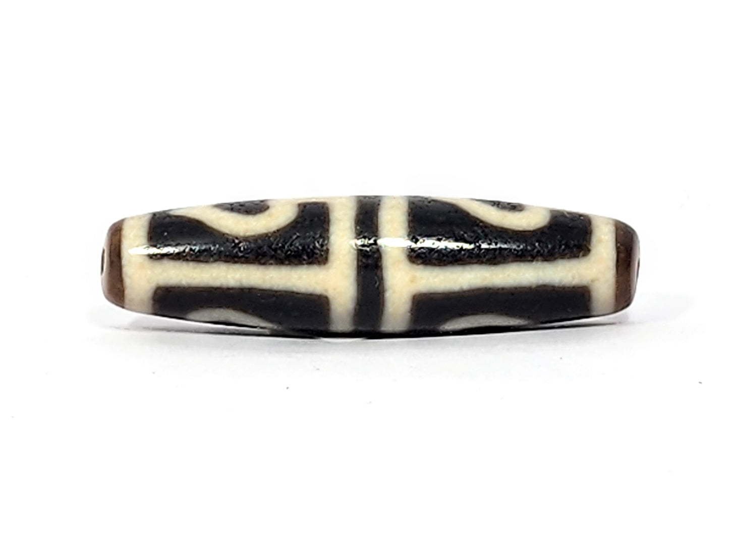 Ancient Four Leaf Bodhi Dzi Bead (TiD-Anc-FoLB-070625) - Old Bead