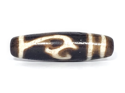 Ancient Green Tara Motif Tibetan Dzi Bead - Extremely Old