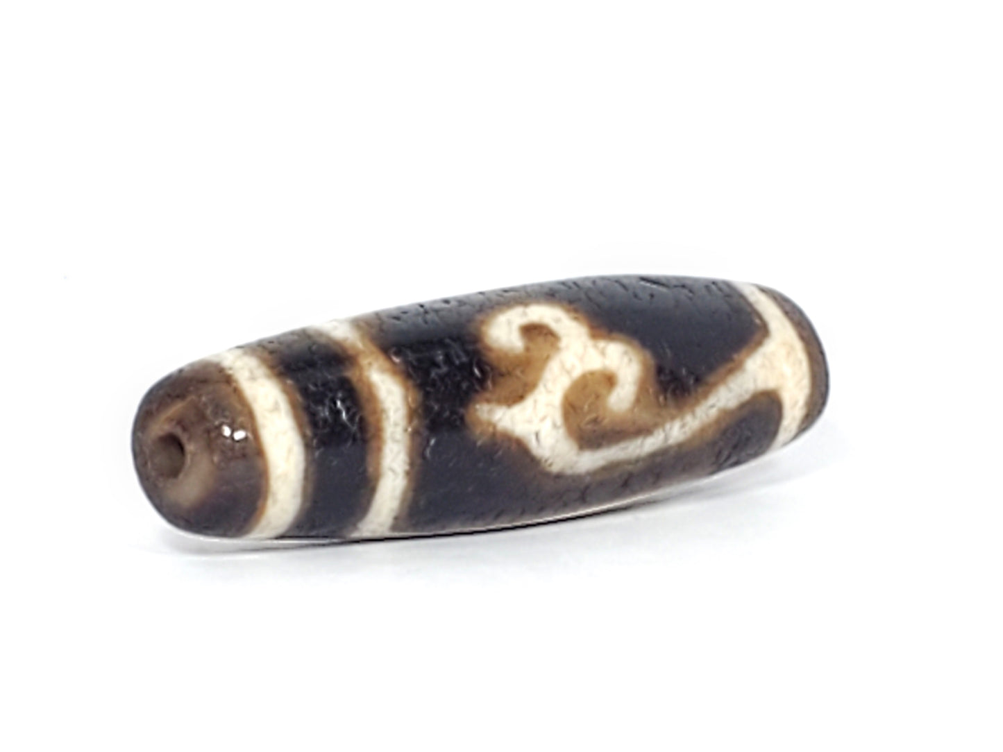 Ancient Green Tara Motif Tibetan Dzi Bead - Extremely Old