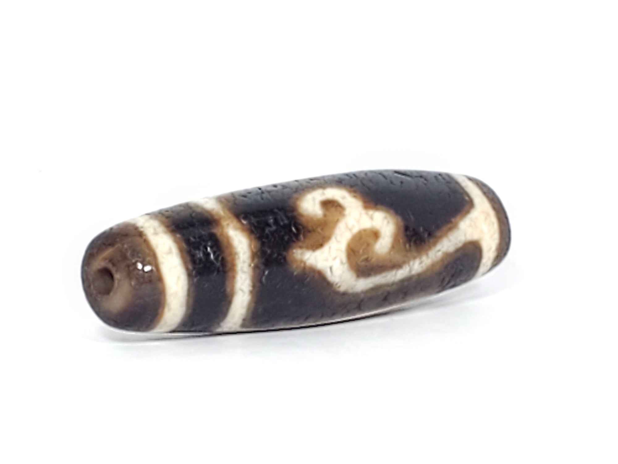 Ancient Green Tara Motif Tibetan Dzi Bead - Extremely Old