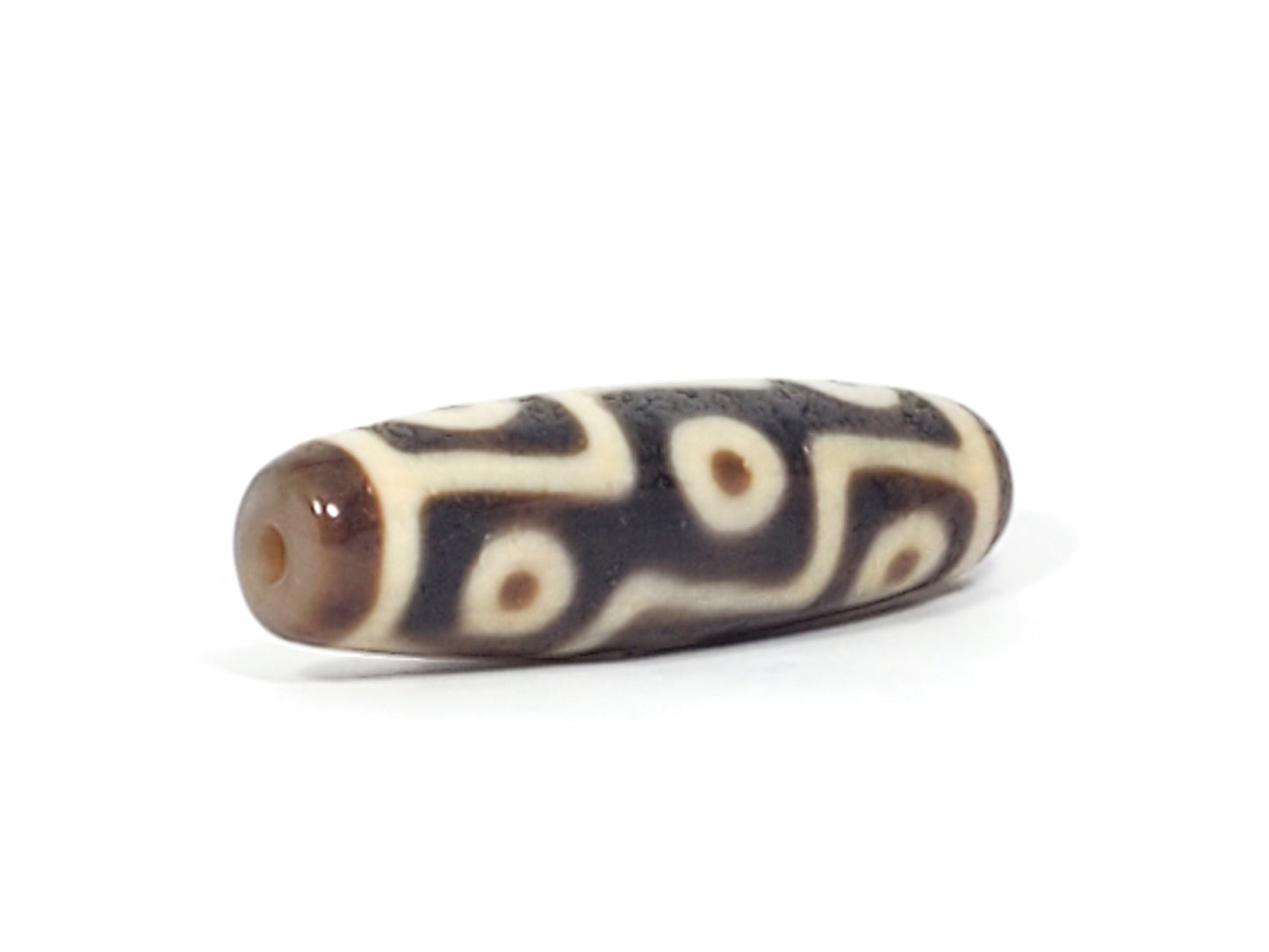 Ancient Tibetan Nine Eye Dzi Bead (TiD-Anc-NE-052924) - Very Old