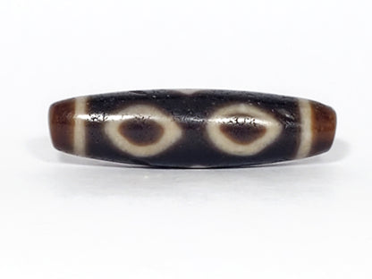 Ancient Three Eye Motif Dzi Bead (TiD-Anc-ThE-052323) - Extremely Old