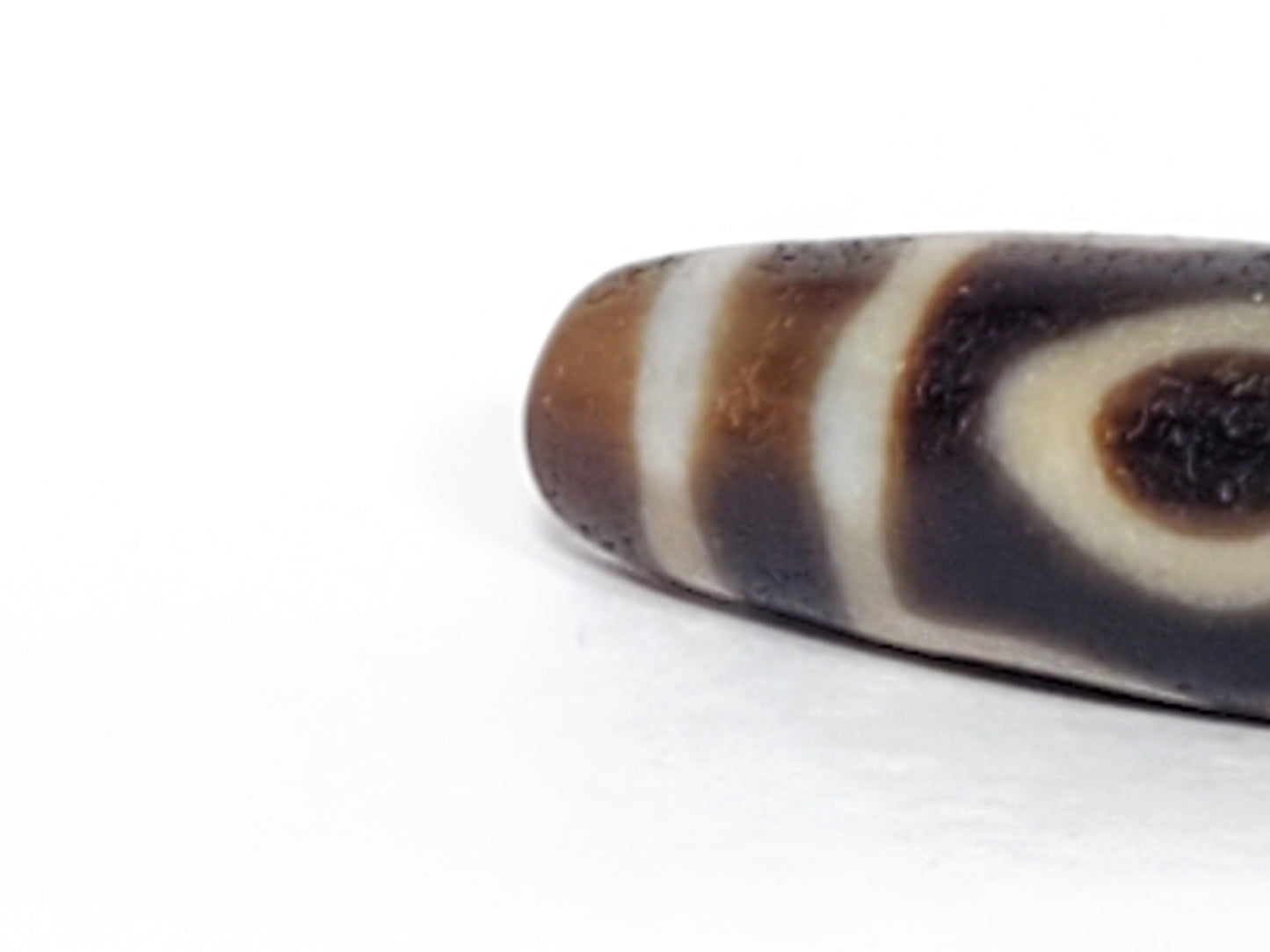 Ancient Three Eye Motif Dzi Bead (TiD-Anc-ThE-052323) - Extremely Old