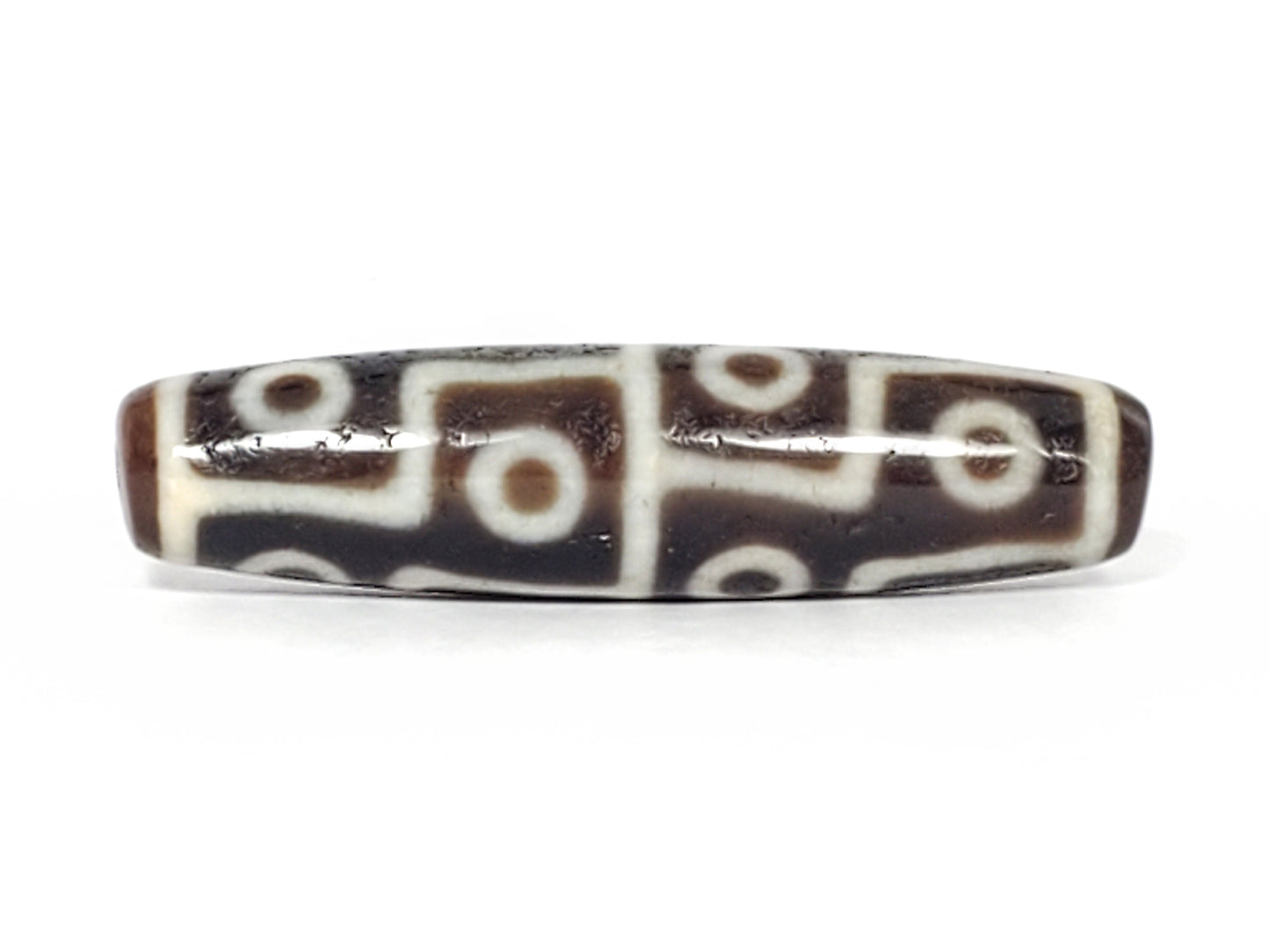 Ancient Twelve Eye Motif Dzi Bead - Exquisite Condition