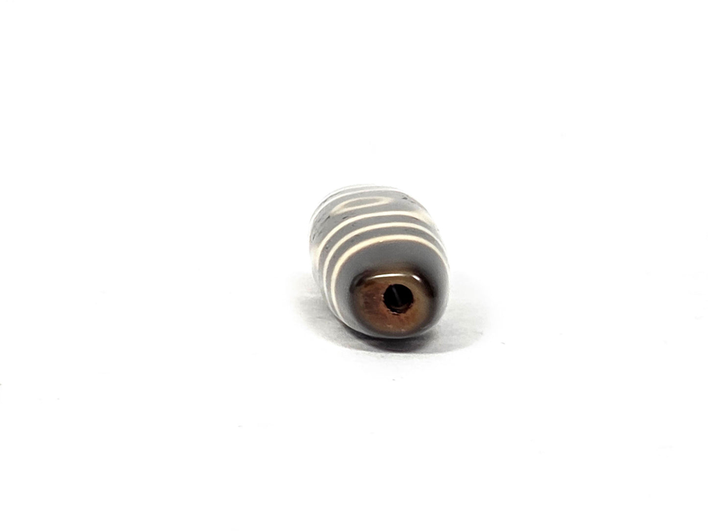 Ancient Tibetan Three Eye Dzi Bead | Happiness, Success & Longevity | 500+ Years Old (Anc-0426-ThE)