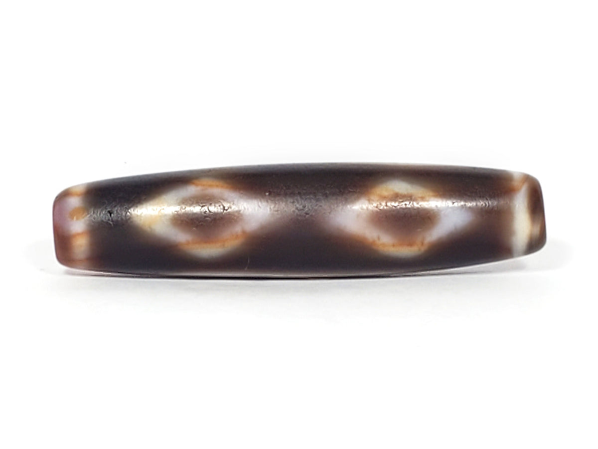 At-061926-3DE2 Face B, second and third diamond eyes, warm cream-white frame, brown interior, unretouched