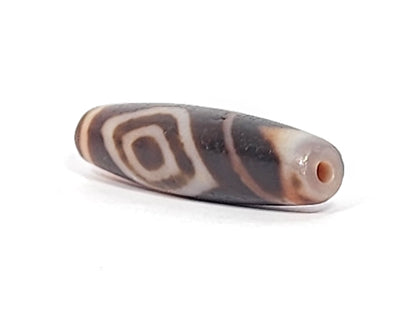 Antique Eye-In-Eye Heaven Gate Three Eye Motif Dzi (040925)
