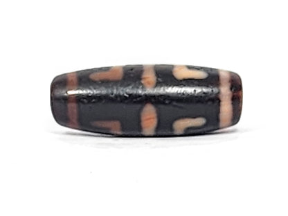 Antique Goddess Parvati's Trishula & Double Lotus Dzi (070325)