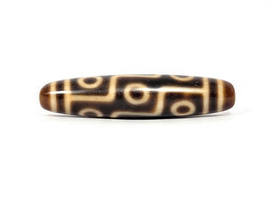 Antique Nine Eye Motif Tibetan Dzi Bead (TiD-Ant-200-NE-083025)