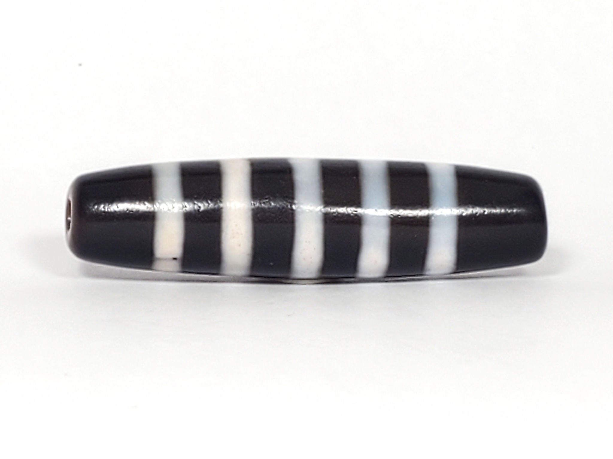 Ancient Chung dzi　白黒 Chung Dzi (or Striped Dzi Bead) | Ancient Dzi Shop