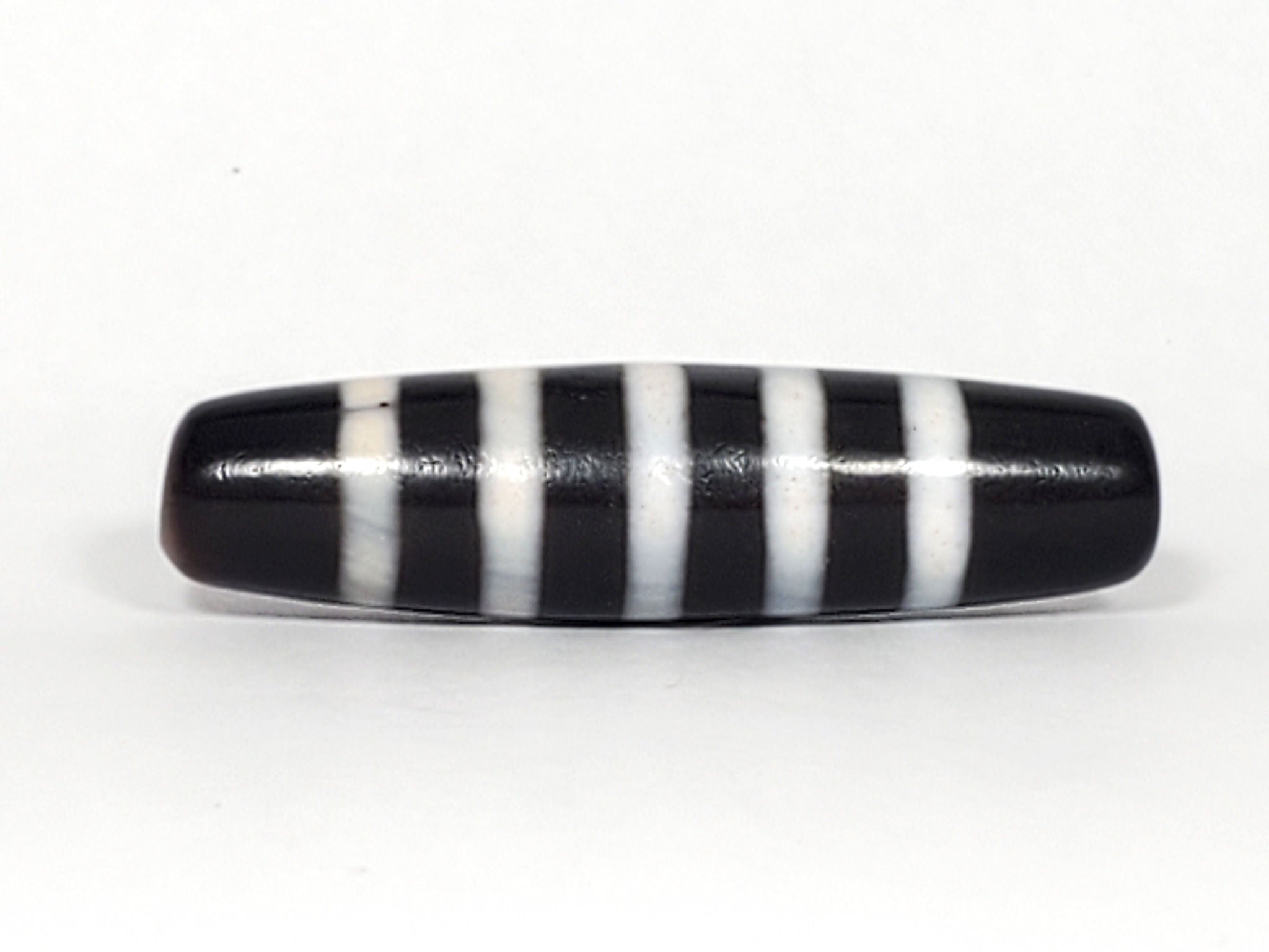 Antique Nine Stripe Chung Dzi with Bloodspots | Ancient Dzi Shop