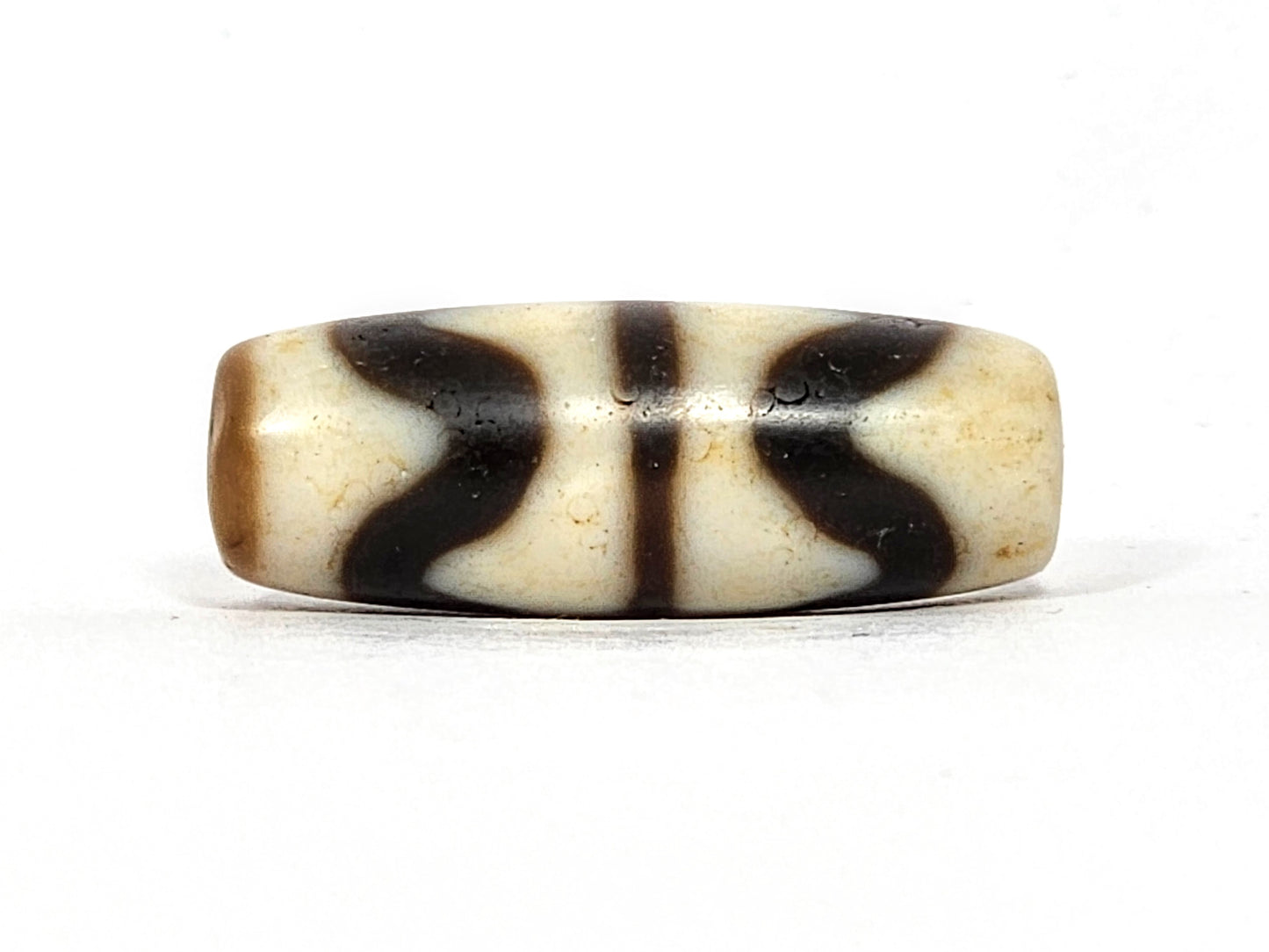 Antique Tibetan Double Wave Dzi (072325)