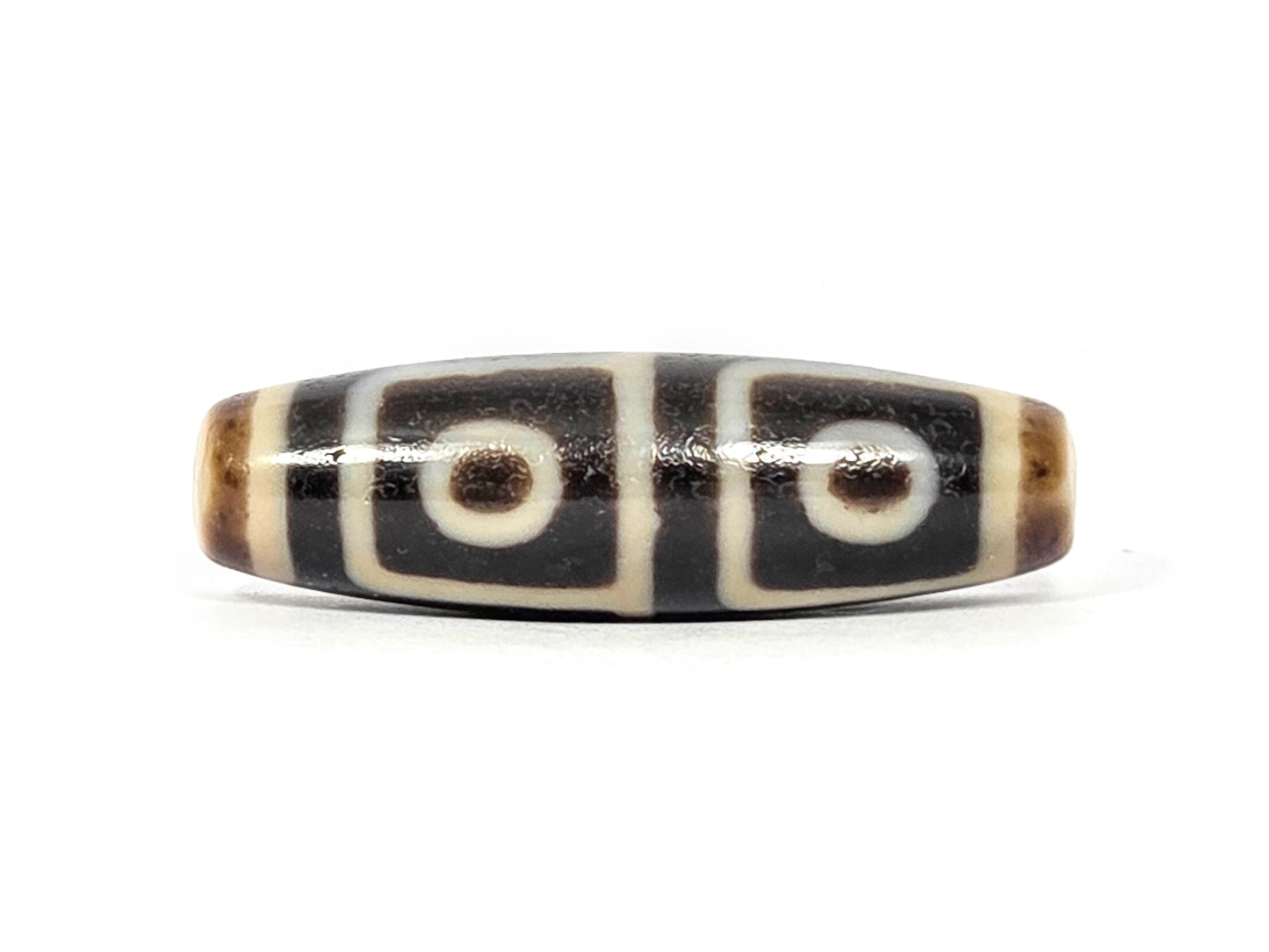 Four Eye Motif Tibetan Dzi Bead of 200 years