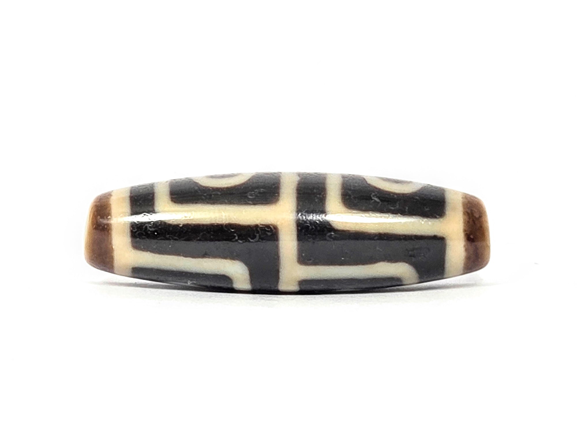 Antique Four Eye Motif Tibetan Dzi Bead (TiD-Ant-200-FoE-091425)