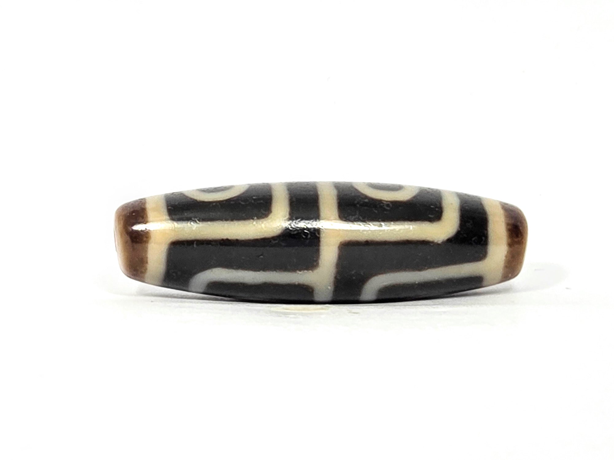 Antique Four Eye Motif Tibetan Dzi Bead (TiD-Ant-200-FoE-091425)