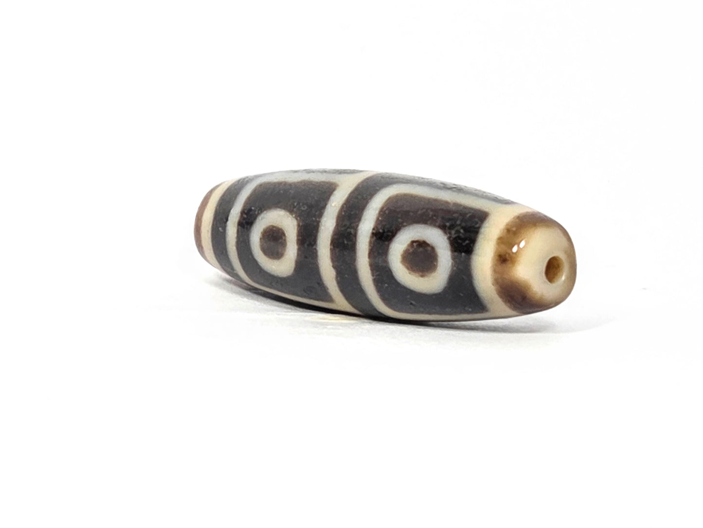 Antique Four Eye Motif Tibetan Dzi Bead (TiD-Ant-200-FoE-091425)