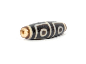 Antique Four Eye Motif Tibetan Dzi Bead (TiD-Ant-200-FoE-091425)