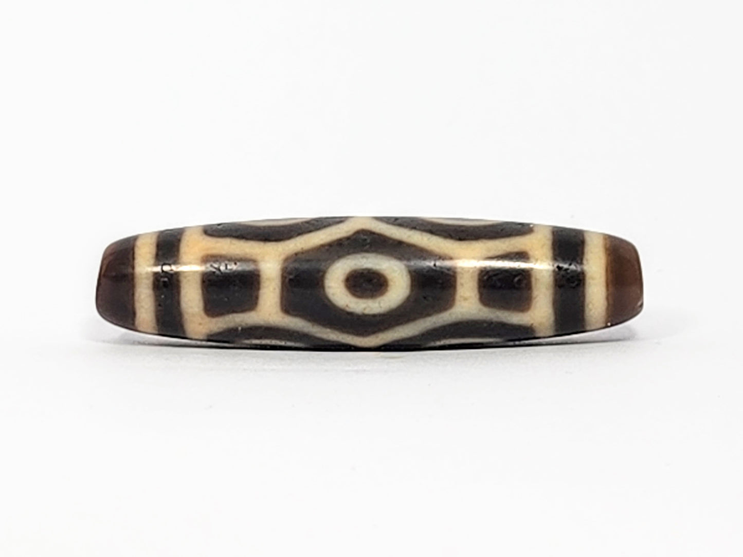 Antique Dragon Eye Motif Dzi Bead (050725)