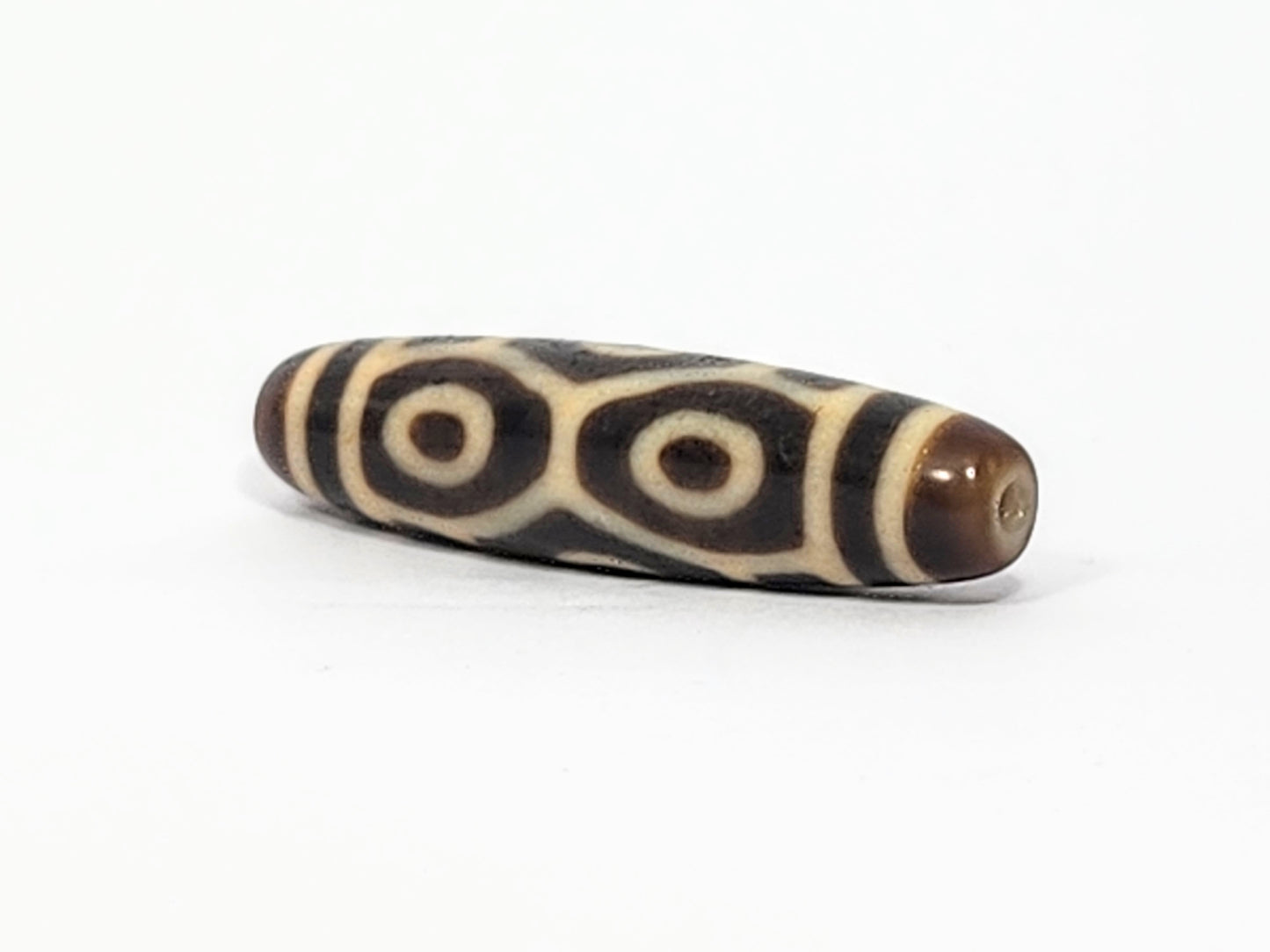 Antique Dragon Eye Motif Dzi Bead (050725)