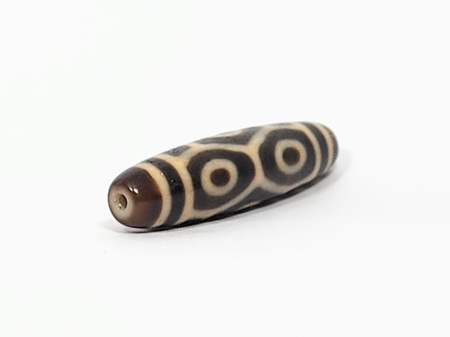 Antique Dragon Eye Motif Dzi Bead (050725)
