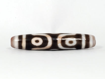 Antique Six Eye Motif Dzi Bead with Bloodspots (Ant-B-SiE-082824) - 西藏六眼珠沙天珠