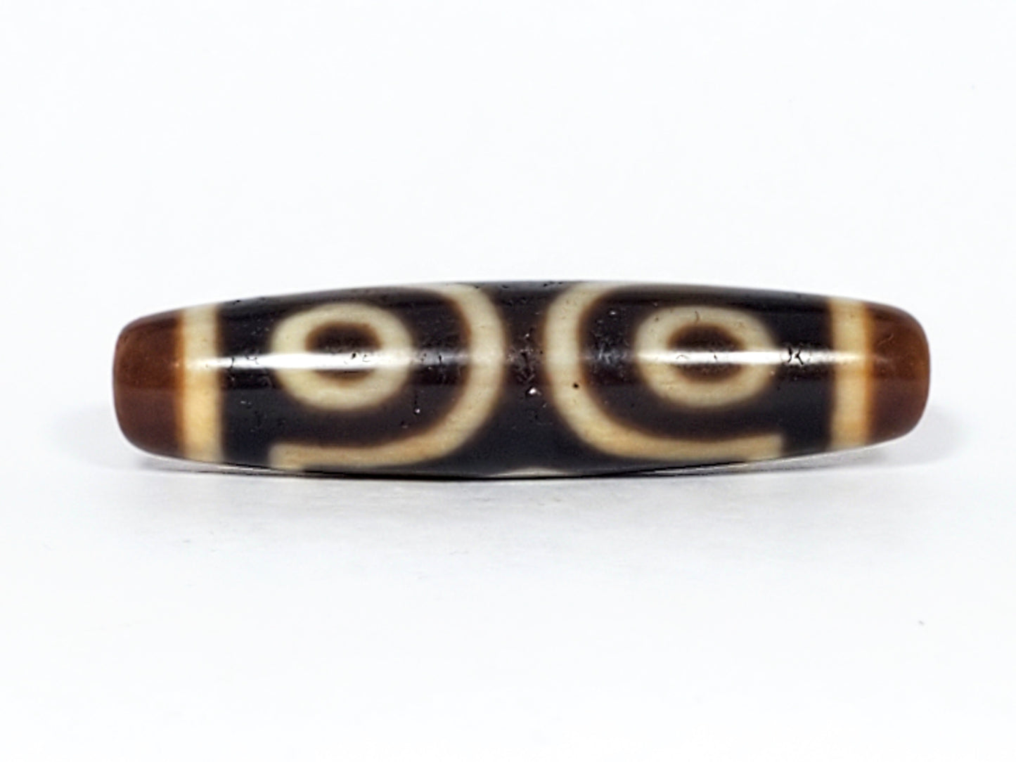 Antique Three Eye Motif Dzi Bead (TiD-Ant-200-ThE-070123)