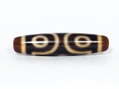 Antique Three Eye Motif Dzi Bead (TiD-Ant-200-ThE-070123)