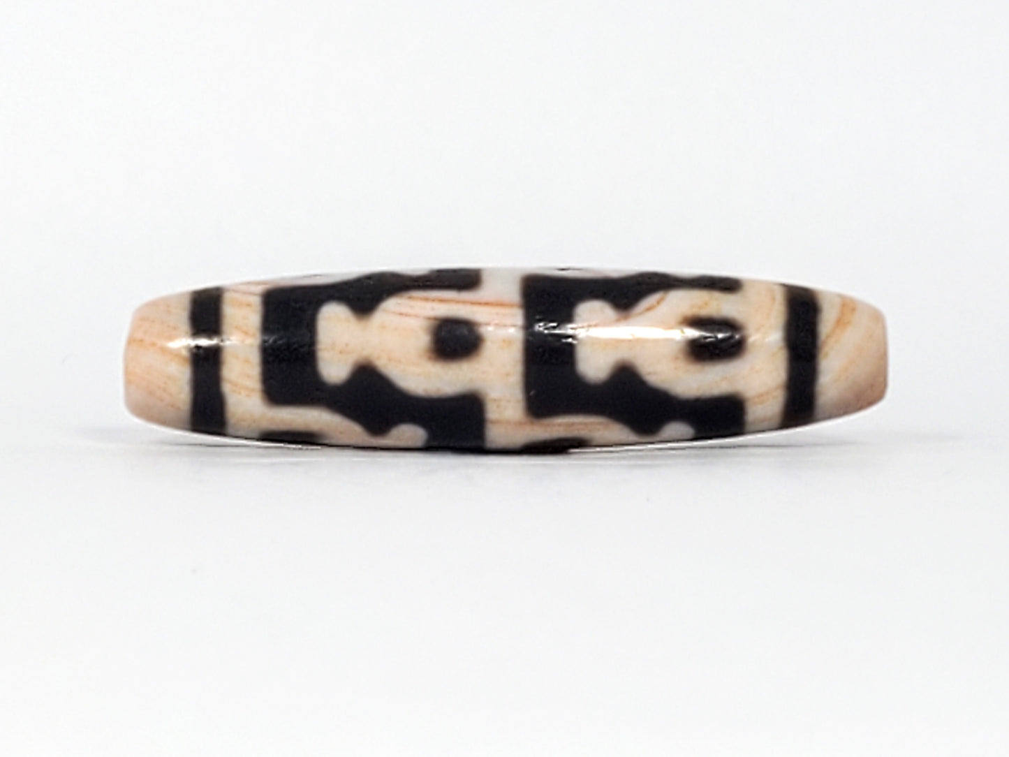 Antique Treasure Vase Motif Dzi Bead with Bloodspots (Ant-B-TV-092624)