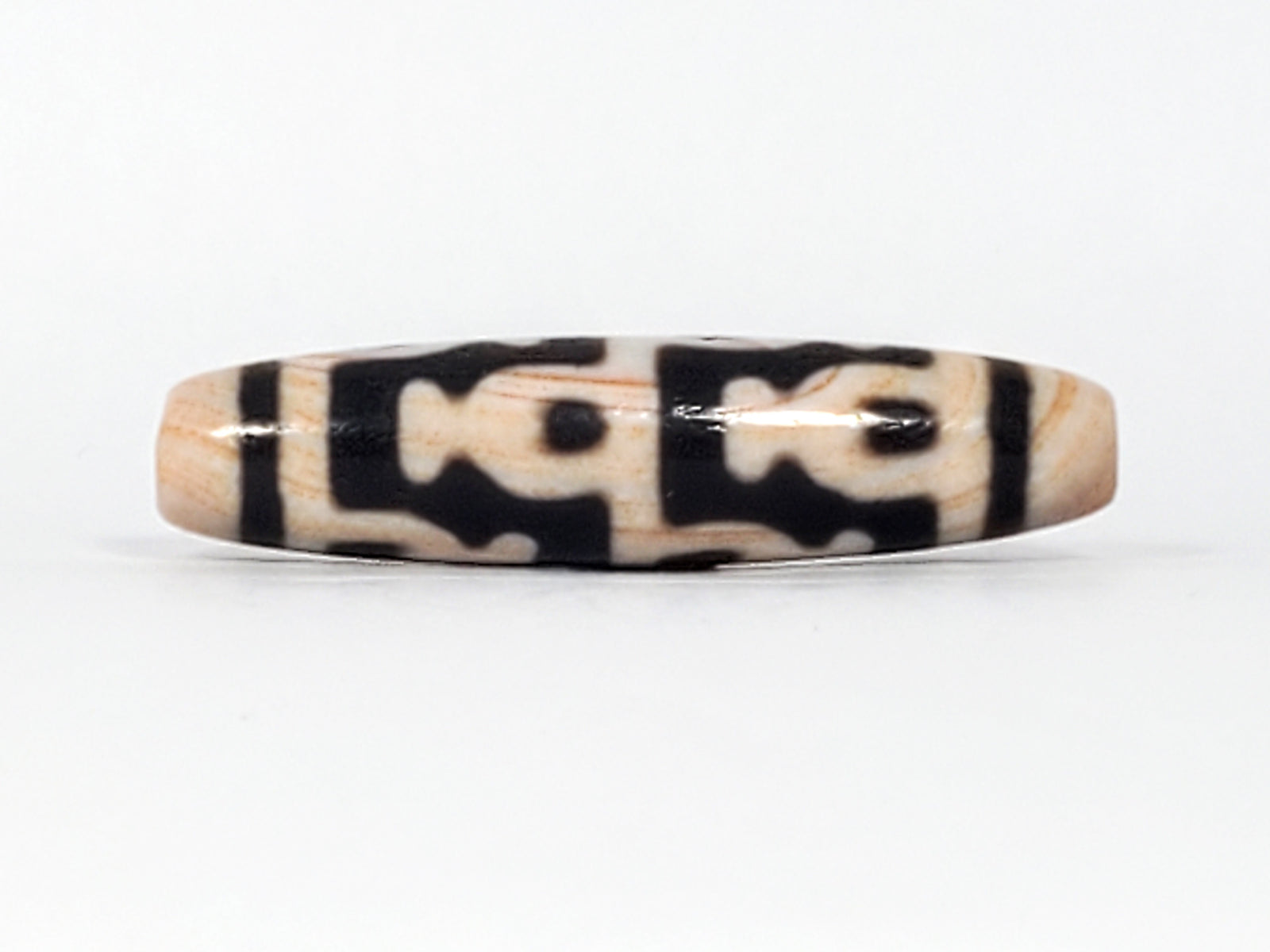 Antique Treasure Vase Motif Dzi Bead with Bloodspots (Ant-B-TV-092624)